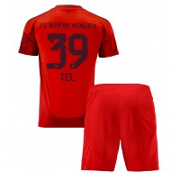 Bayern Munich Mathys Tel #39 Domáci Detský futbalový dres 2024-25 Krátky Rukáv (+ trenírky)